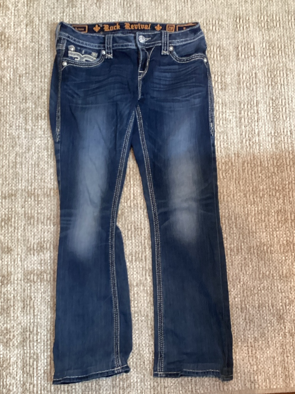 Rock Revival Women's Bootcut Jeans in Faded Indigo